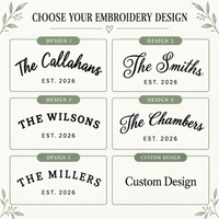Personalized Lace Trim Wedding Flag – Last Name Guest Book Banner