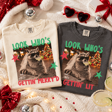 Raccoon Bachelorette Comfort Colors Shirts – Christmas Bridal Party