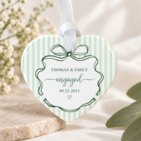 Personalized Map Location Ornament, Custom Wedding Engagement Location Ornament, Couple Christmas Gift, Newlywed Gift, Engagement Gift