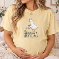 Matching Mom and Dad Pregnancy Announcement Shirts, Funny Goose Baby Reveal Tees, Expecting Parents Couple Gift