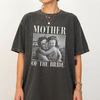 Custom Mother & Father of the Bride Shirts, Personalized Photo Comfort Colors Tees, Wedding Gift for Parents