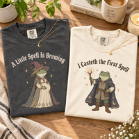 A Little Spell Is Brewing Frog Pregnancy Couple Shirts