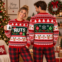 Chest & Nuts Reindeer Sweater – Funny Couples Christmas Outfit