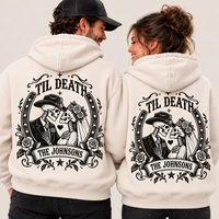 Custom Western Til Death Hoodie & Sweatshirt – Newlywed Couple Gift