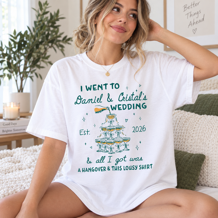Custom Wedding Toss T-Shirt: Funny Wedding Guest Shirt, Bachelorette Party Tee