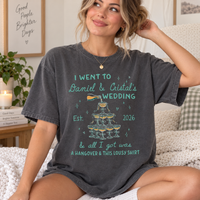 Custom Wedding Toss T-Shirt: Funny Wedding Guest Shirt, Bachelorette Party Tee