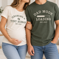 Custom Growing a Tiny Human Shirt, Personalized Mom To Be Tee, Pregnancy Announcement Shirt, Expecting Mom Gift