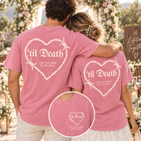 Personalized ’Til Death Wedding Shirt – Custom Last Name & Date Tee