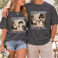 Getting Meowied Couple Shirts, Future Mrs & Mr Cat Wedding Tees, Comfort Colors Bride Groom Engagement Shirts, Funny Cat Lover Gift