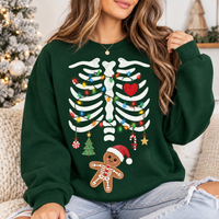 Christmas Pregnancy Skeleton Baby Sweatshirt & Hoodie – Reveal Gift For Mom To Be