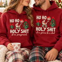 Christmas Pregnancy Announcement Sweatshirt & Hoodie – Mom & Dad To Be Gift