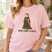 Funny Christmas Medieval Frog Pregnancy Announcement Shirts - Matching Mom and Dad to Be Tees