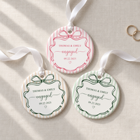 Personalized Map Location Ornament, Custom Wedding Engagement Location Ornament, Couple Christmas Gift, Newlywed Gift, Engagement Gift