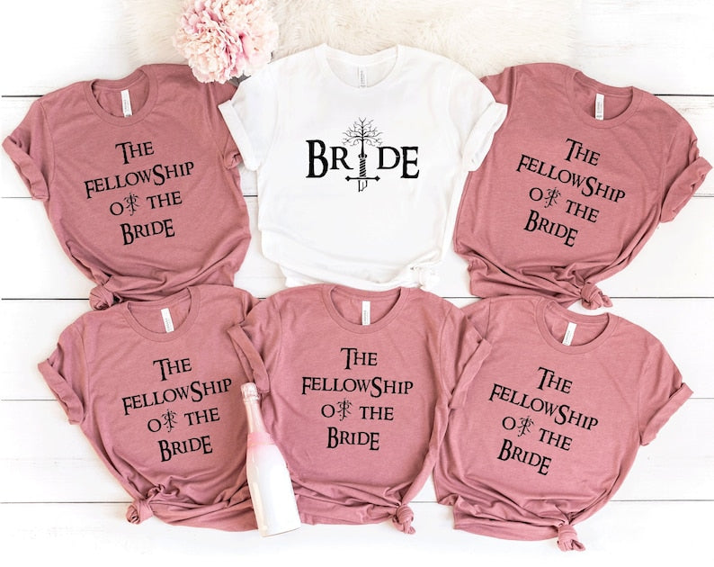 Bachelorette party shirts.Movie theme bachelorette shirt.Lord Bride.Bridesmaid tank.BRIDE OF RINGS.Bridesmaids movie bachelorette T248