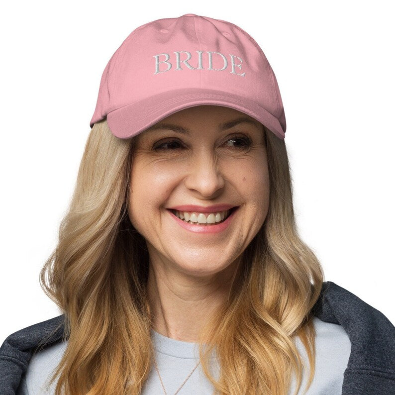 Embroidered Bride Baseball Hat: Personalized Honeymoon Gift