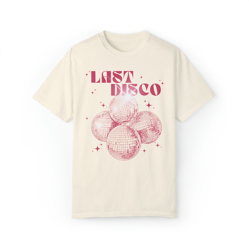 Comfort Color Bride Last Disco Retro Bride Shirt Mirrorball Shirt Disco Bachelorette 70s Disco Shirt Brides Last Disco Bride Crewneck