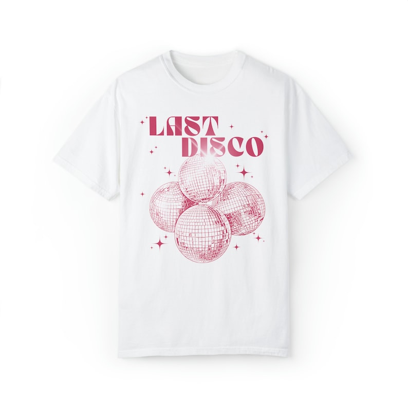 Comfort Color Bride Last Disco Retro Bride Shirt Mirrorball Shirt Disco Bachelorette 70s Disco Shirt Brides Last Disco Bride Crewneck