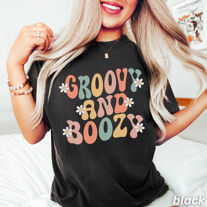 Retro Bachelorette Party Shirts, Hippie Bach Party, Groovy and Boozy, Groovy Bachelorette, Scottsdale Bachelorette, 70s Bride, 90s Bridal