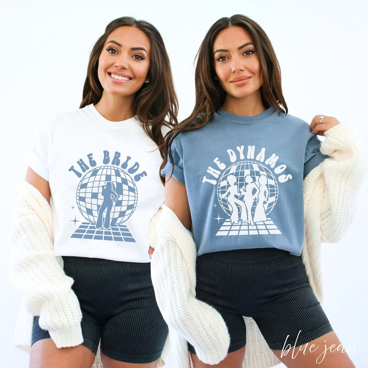 Disco Bachelorette Shirts, Disco Bride Dancing Queens, The Dynamos Bachelorette, She Found Her Honey, Gimme Gimme Gimme, Bachelorette Theme