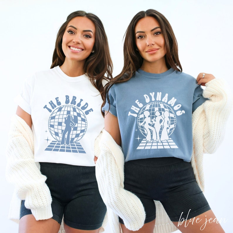 Disco Bachelorette Shirts, Disco Bride Dancing Queens, The Dynamos Bachelorette, She Found Her Honey, Gimme Gimme Gimme, Bachelorette Theme
