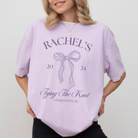Coquette Bachelorette Shirt: Bow Theme Bridal Party Tee