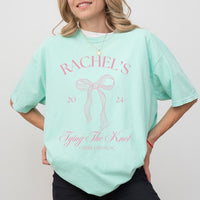 Coquette Bachelorette Shirt: Bow Theme Bridal Party Tee