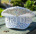 Pearls Bride Captain Hat: Rhinestone Bachelorette Party Accessory