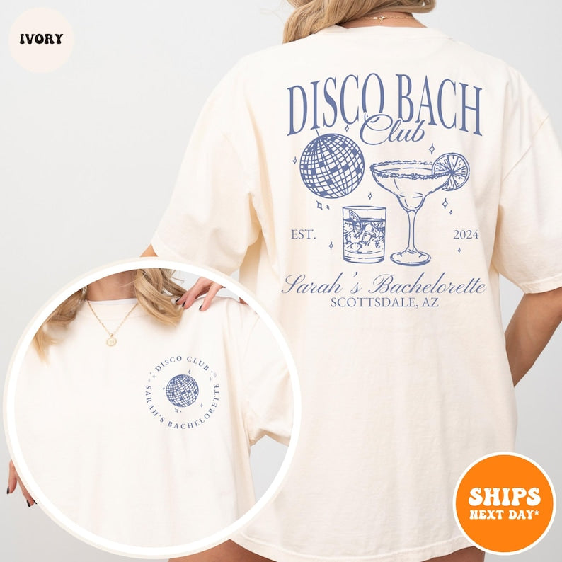 Custom Disco Bachelorette T-shirt | Last Disco Bachelorette Party Shirt | Dancing Queen Bachelorette | Disco Bride Shirt | Disco Bach Shirt