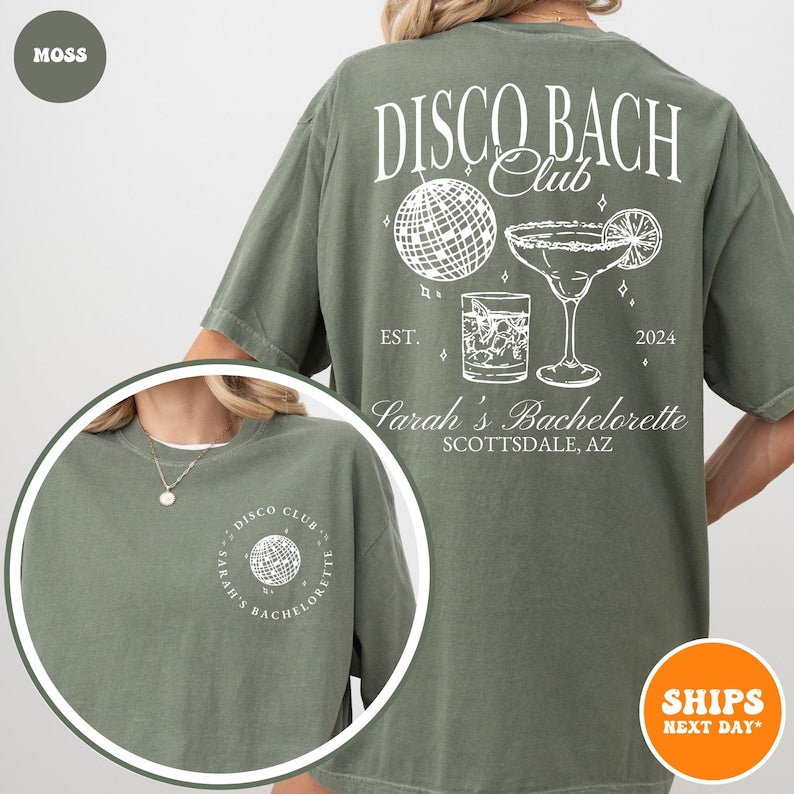 Custom Disco Bachelorette T-shirt | Last Disco Bachelorette Party Shirt | Dancing Queen Bachelorette | Disco Bride Shirt | Disco Bach Shirt