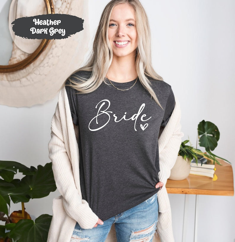 Bride Shirts, Bride Team Shirt, Bachelorette Tshirts, Wedding Party Tshirt, Bride Tribe Gift, Team Bride Tees, Hen Party Tee, Team Bride Top