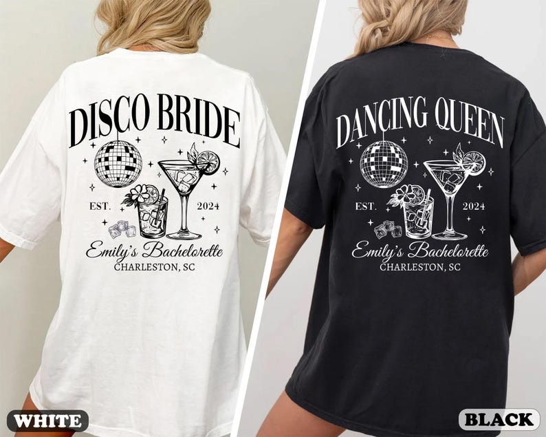 Comfort Colors Custom Disco Bachelorette Shirts, Disco Bride Shirt, Dancing Queen Bachelorette Tees, Last Disco Bachelorette Party Shirt
