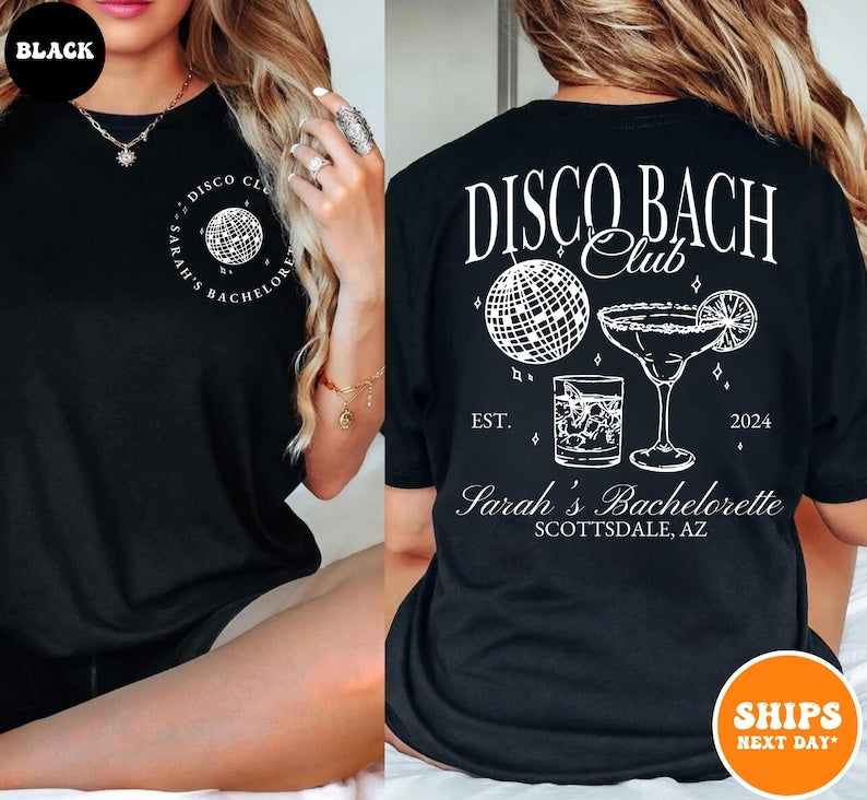 Custom Disco Bachelorette T-shirt | Last Disco Bachelorette Party Shirt | Dancing Queen Bachelorette | Disco Bride Shirt | Disco Bach Shirt