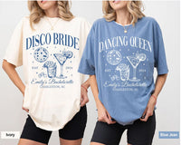 Comfort Colors Custom Disco Bachelorette Shirts, Disco Bride Shirt, Dancing Queen Bachelorette Tees, Last Disco Bachelorette Party Shirt