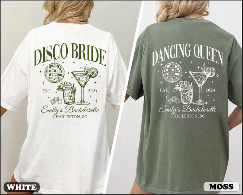 Comfort Colors Custom Disco Bachelorette Shirts, Disco Bride Shirt, Dancing Queen Bachelorette Tees, Last Disco Bachelorette Party Shirt