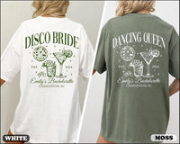 Comfort Colors Custom Disco Bachelorette Shirts, Disco Bride Shirt, Dancing Queen Bachelorette Tees, Last Disco Bachelorette Party Shirt