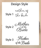 Embroidered Mother/Father of the Bride Hat: Cotton Twill Bridal Party Gift