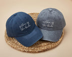 Embroidered Mother/Father of the Bride Hat: Cotton Twill Bridal Party Gift
