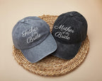 Embroidered Mother/Father of the Bride Hat: Cotton Twill Bridal Party Gift