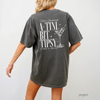 Martini Bachelorette Comfort Color Shirt, Custom Cocktail Shirt, Martini Bachelorette Theme, Tini Bit Engaged, Trendy Bach Shirts