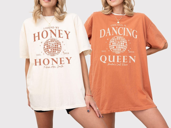 Custom Disco Bachelorette Party Comfort Colors Shirt