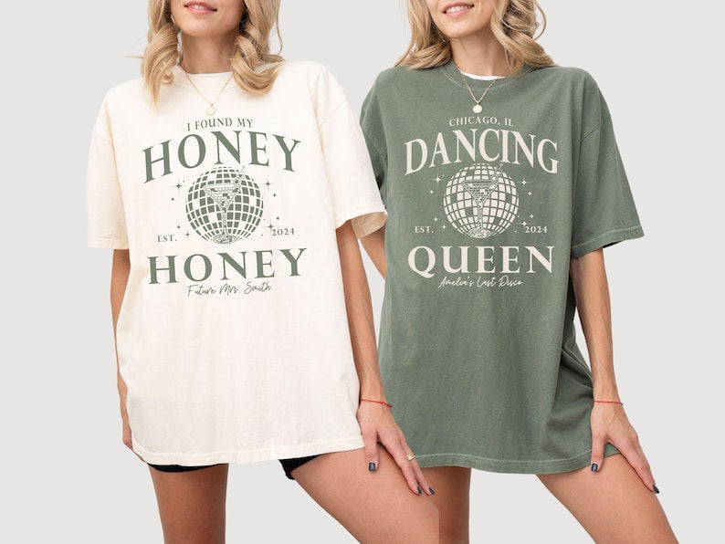 Custom Disco Bachelorette Party Comfort Colors Shirt