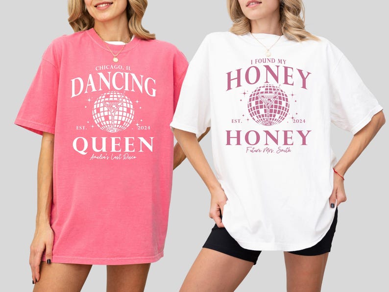 Custom Disco Bachelorette Party Comfort Colors Shirt