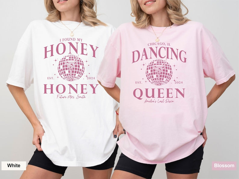 Custom Disco Bachelorette Party Comfort Colors Shirt