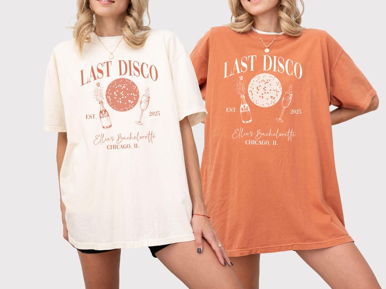 Last Disco Bachelorette Shirt: Comfort Colors Party Tee