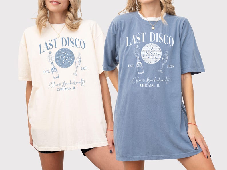Last Disco Bachelorette Shirt: Comfort Colors Party Tee
