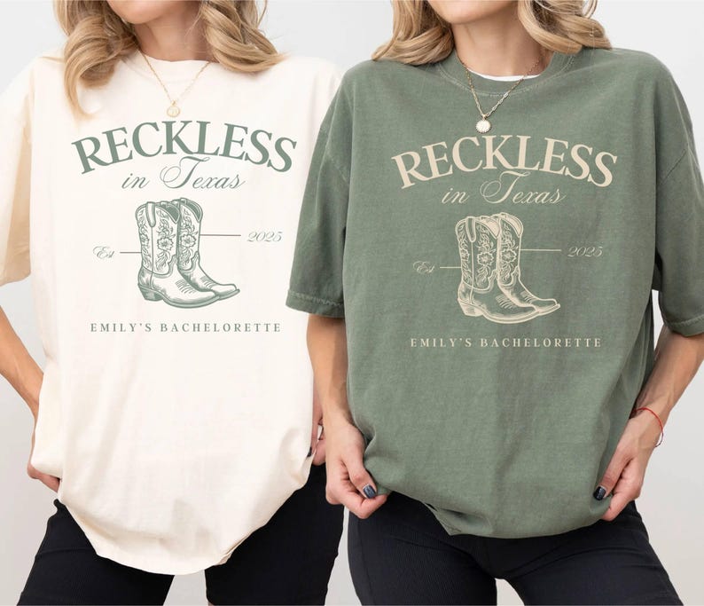 Texas Bachelorette Party Shirt, Reckless in Texas, Austin Bach Club, Last Rodeo Bachelorette, Western Country Bachelorette Tee, Cowgirl Bach