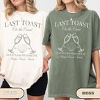 Last Toast on the Coast bachelorette shirt, Beach Bachelorette Shirts, Custom Bachelorette Party Shirts, Personalized Luxury Bachelorette