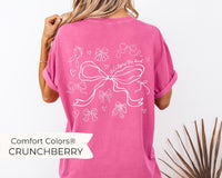 Pink Bow Bachelorette Shirts, Tying the Knot TShirts She's Tying the Knot Bachelorette Merch CustomBachelorette T-shirts BridalParty Gifts