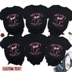 Personalized She's Tying the Knot Bridal Party Shirt, Pink Bow Bachelorette Party Shirt, Coquette Bow Bachelorette Shirts, Bride Bridesmaid