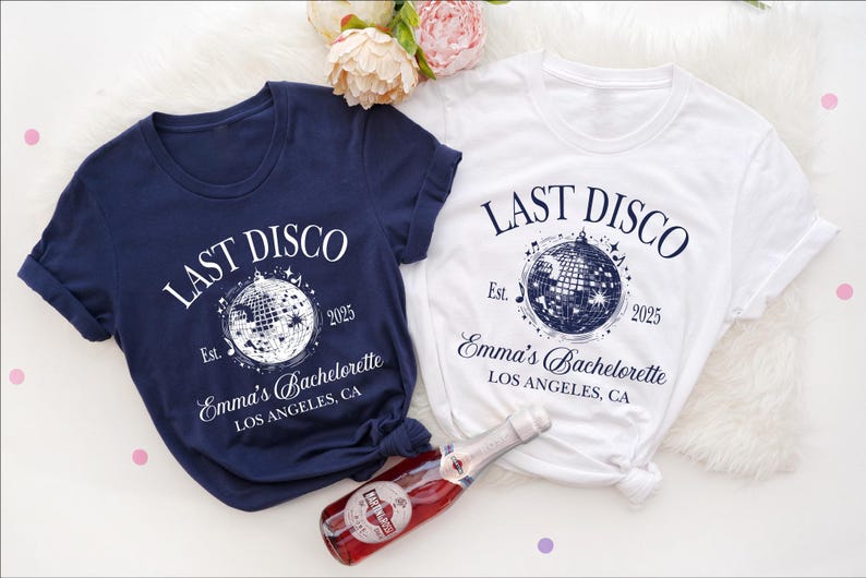 Last Disco Bachelorette Shirt, Custom Bachelorette Shirt, Disco Bach Shirt, Disco Cowgirl, One Last Disco Shirt, Girls Disco Party Shirt